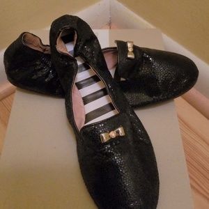 HENRI BENDEL Sole Ambition Flat Leather Snakeskin